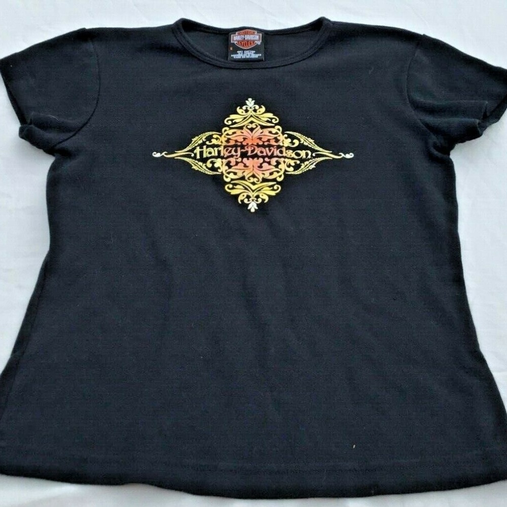 Harley Davidson Short Sleeve Small Onalaska Black